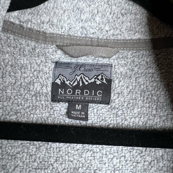 J. Crew Nordic vest in Polartec sweater fleece Gray Medium - Picture 11 of 13
